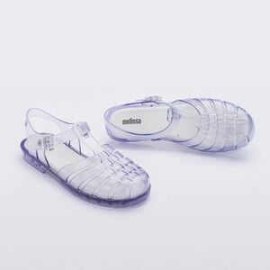 Melissa Lavender Transparent Sandals